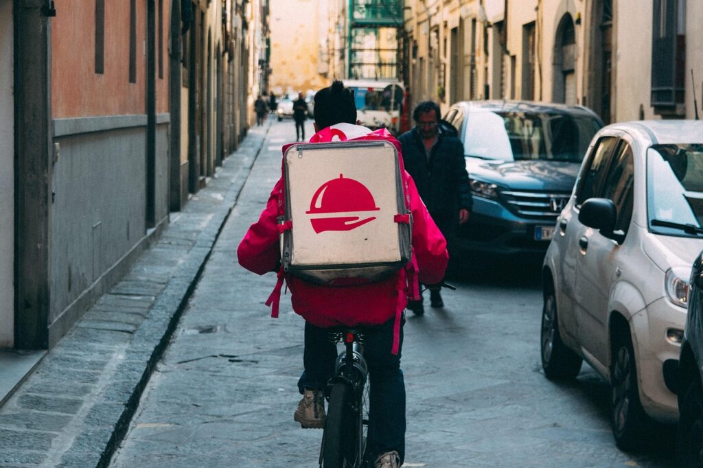livreur vélo